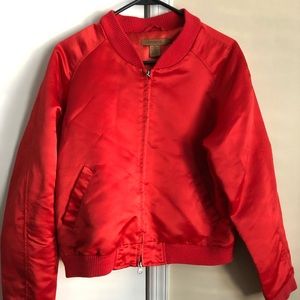 Red Bomber Jacket